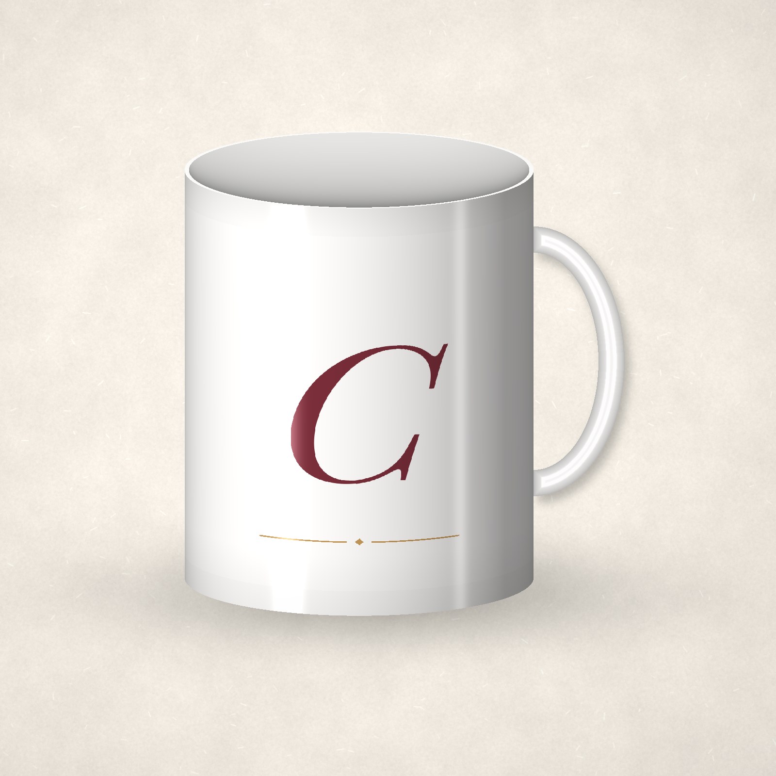 Monogram Mug – C