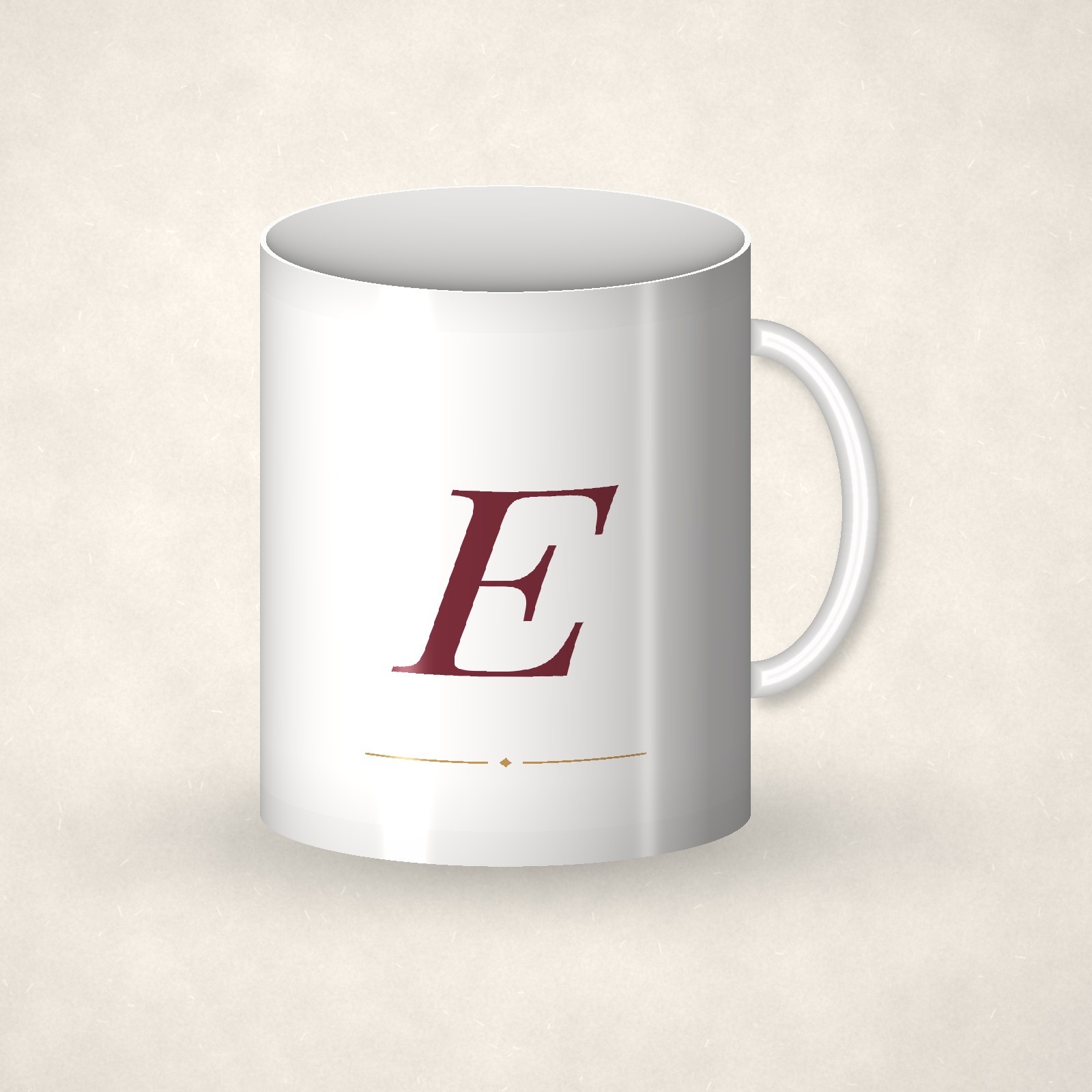 Monogram Mug – E