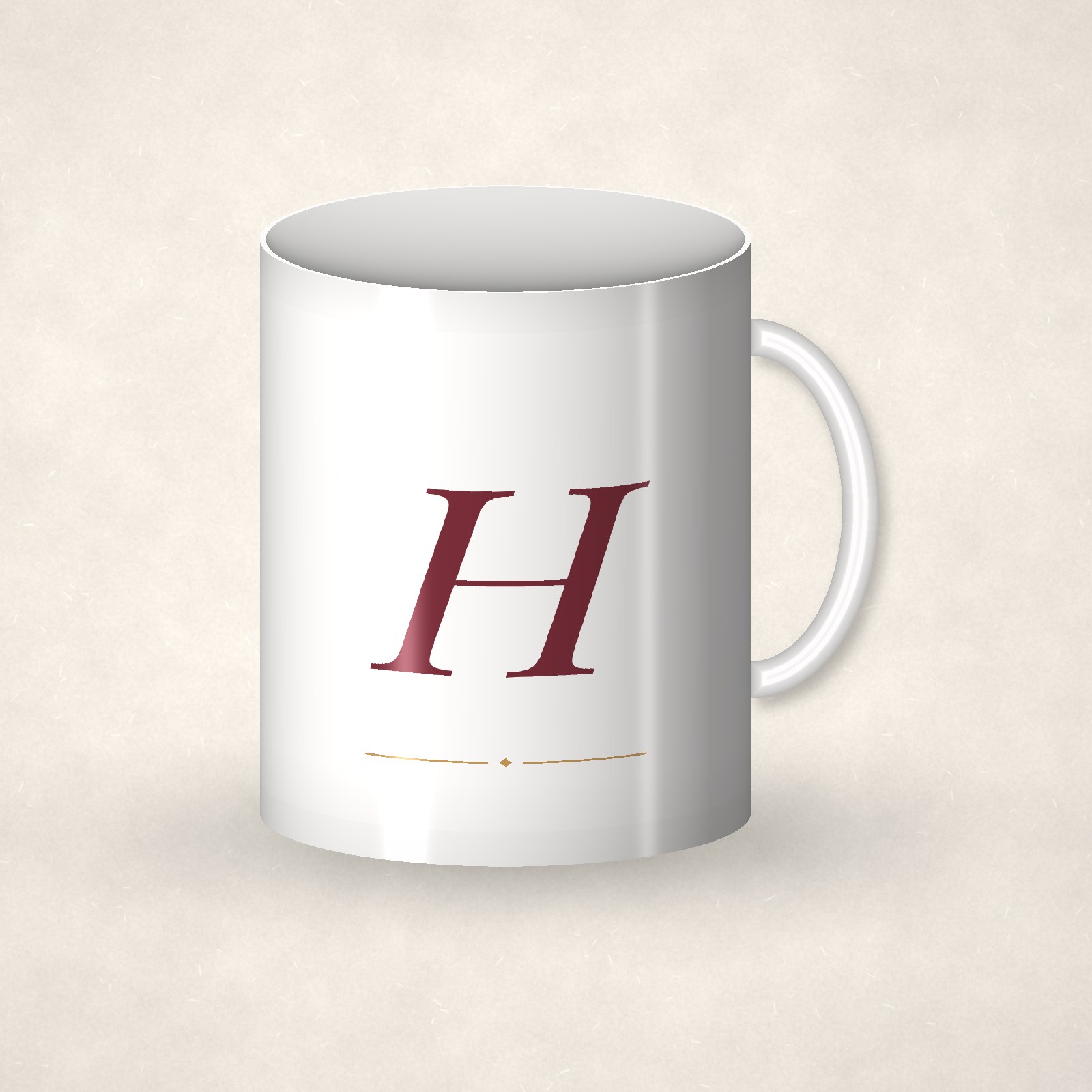 Monogram Mug – H