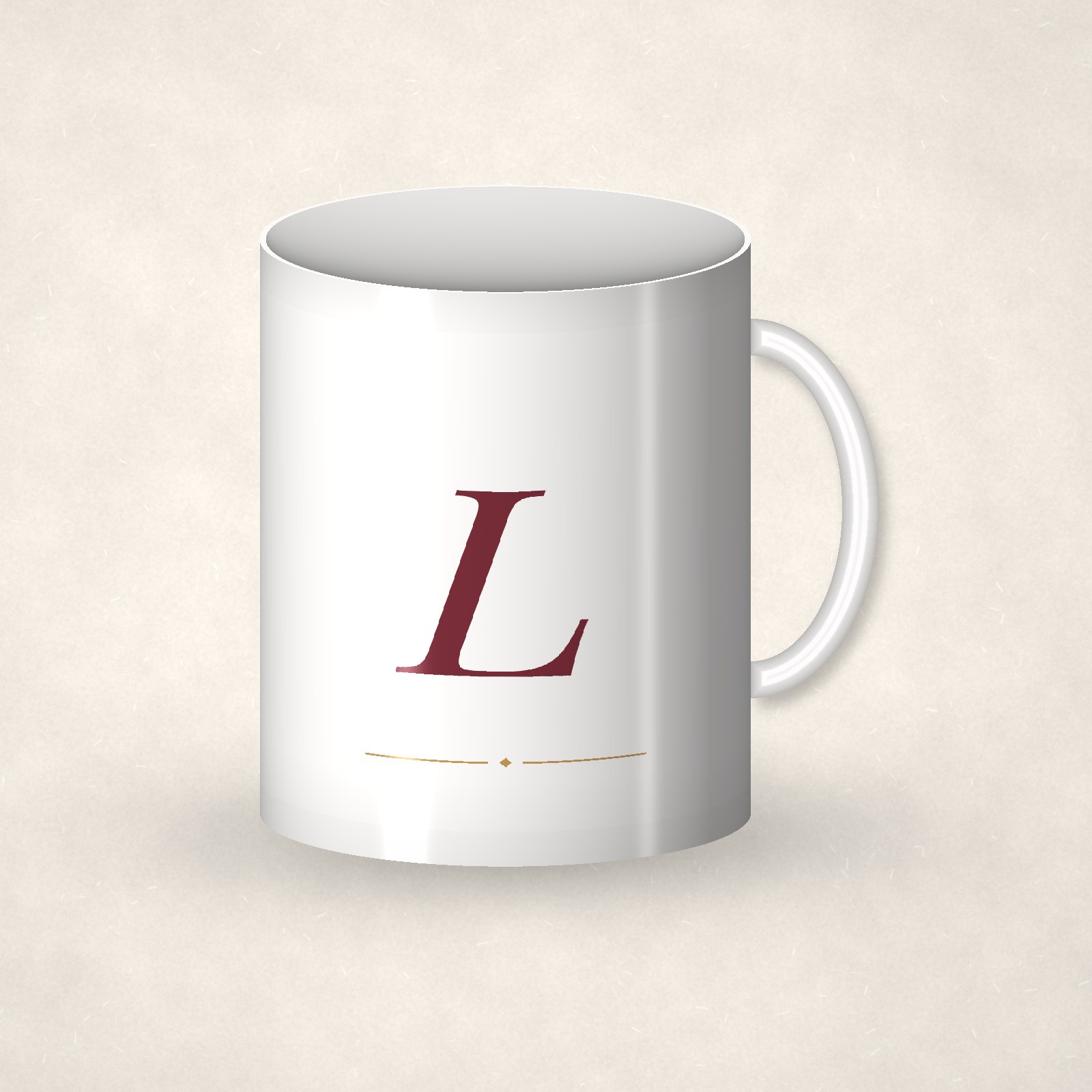 Monogram Mug – L
