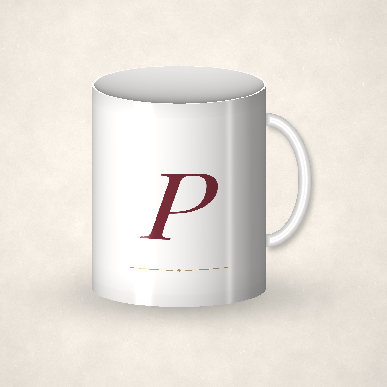 Monogram Mug – P
