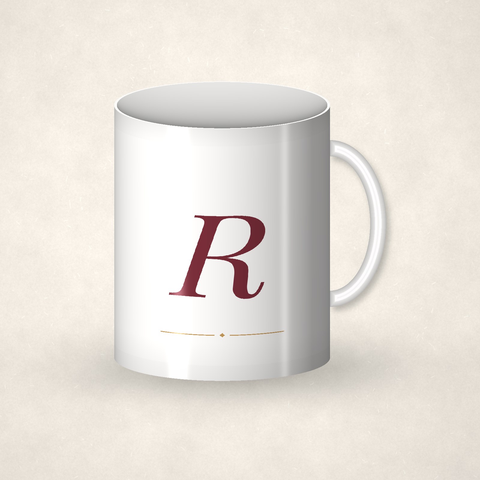 Monogram Mug – R