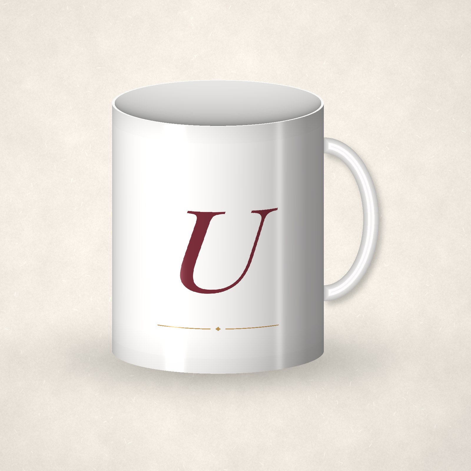 Monogram Mug – U