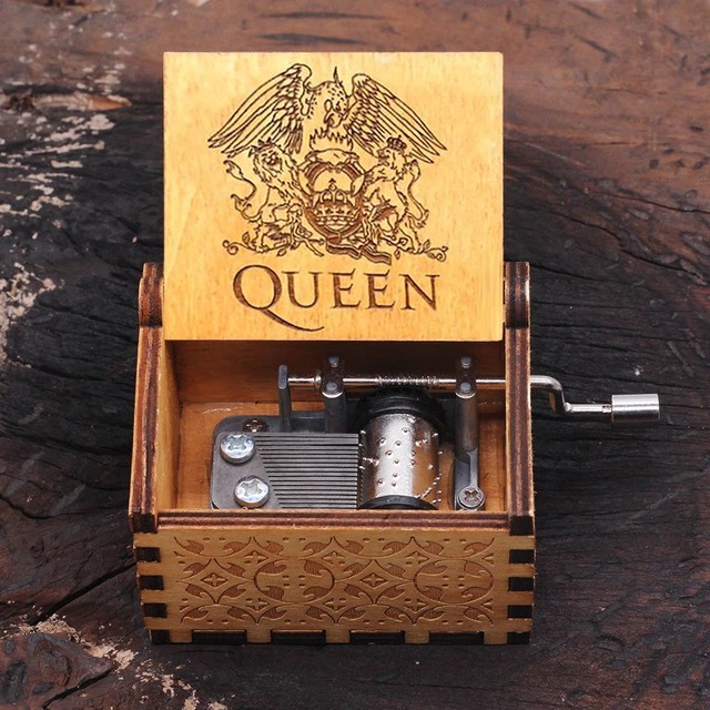 Carved Wooden Music Box