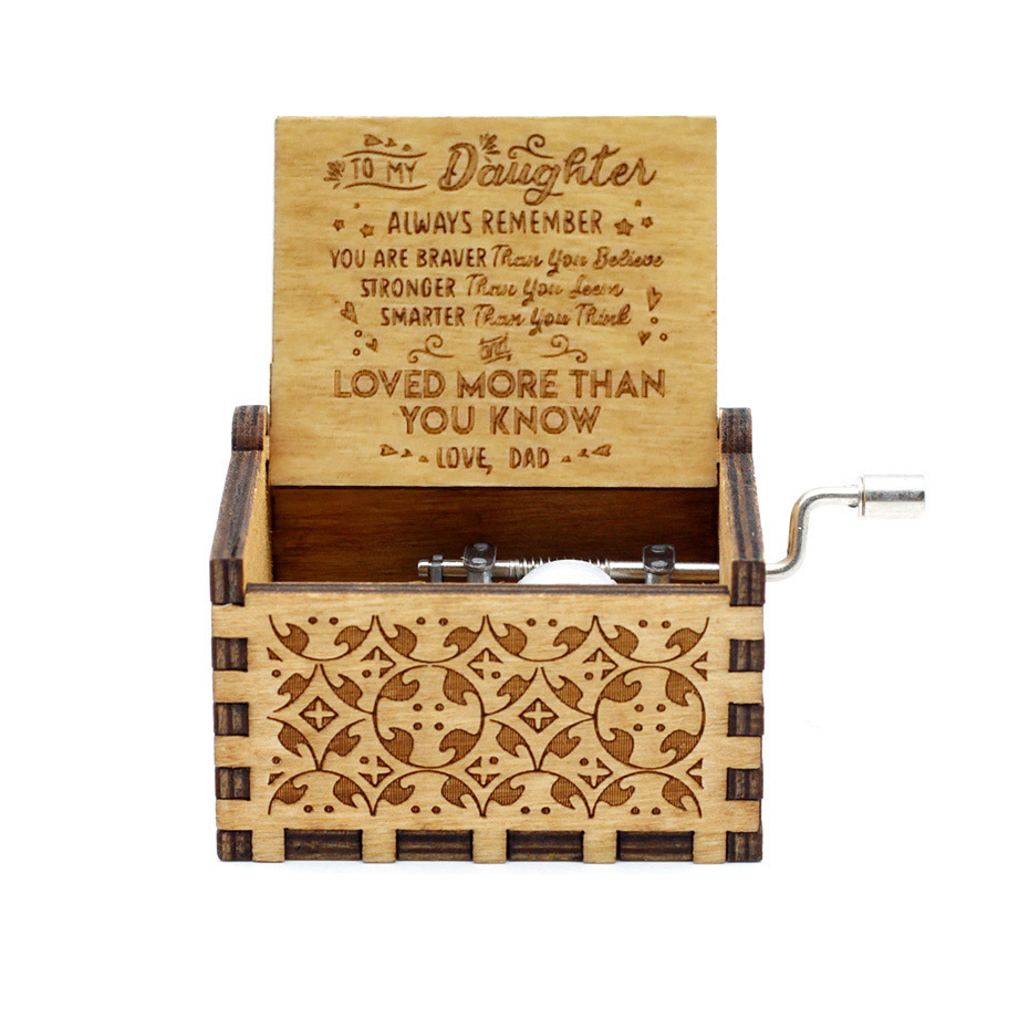 Carved Wooden Music Box