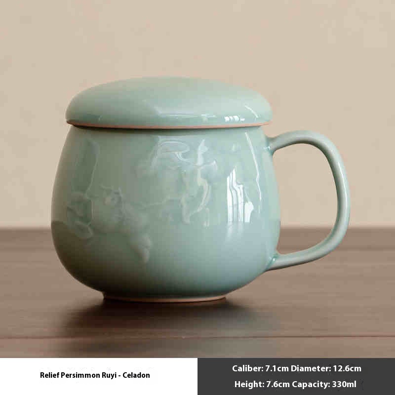 Celadon Tea Mug with Infuser