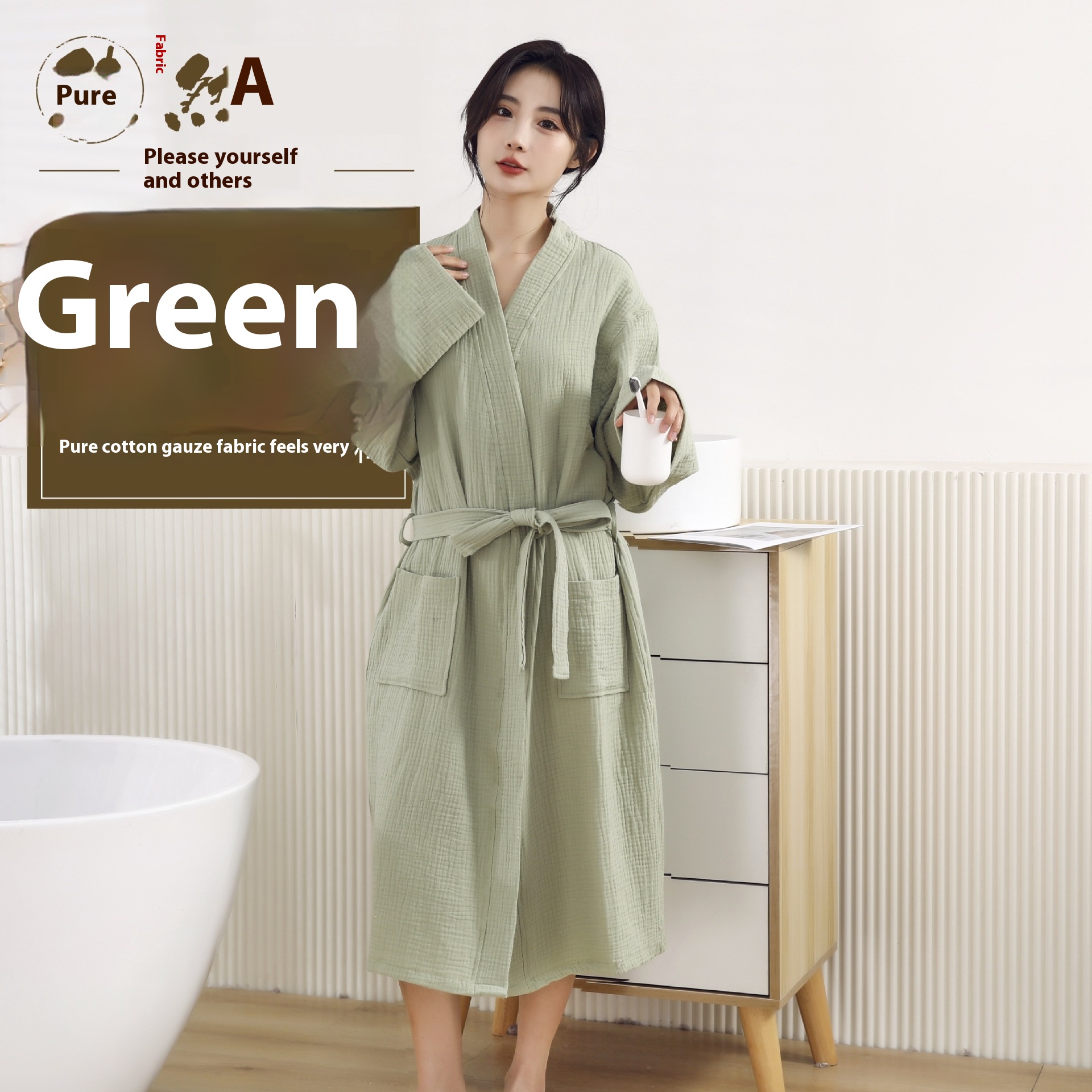 Cotton Gauze Robe