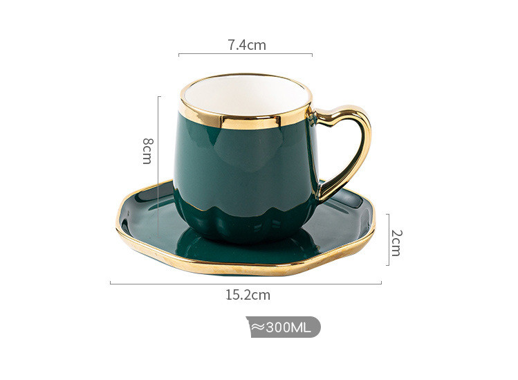 Gold-Rim Cup & Saucer