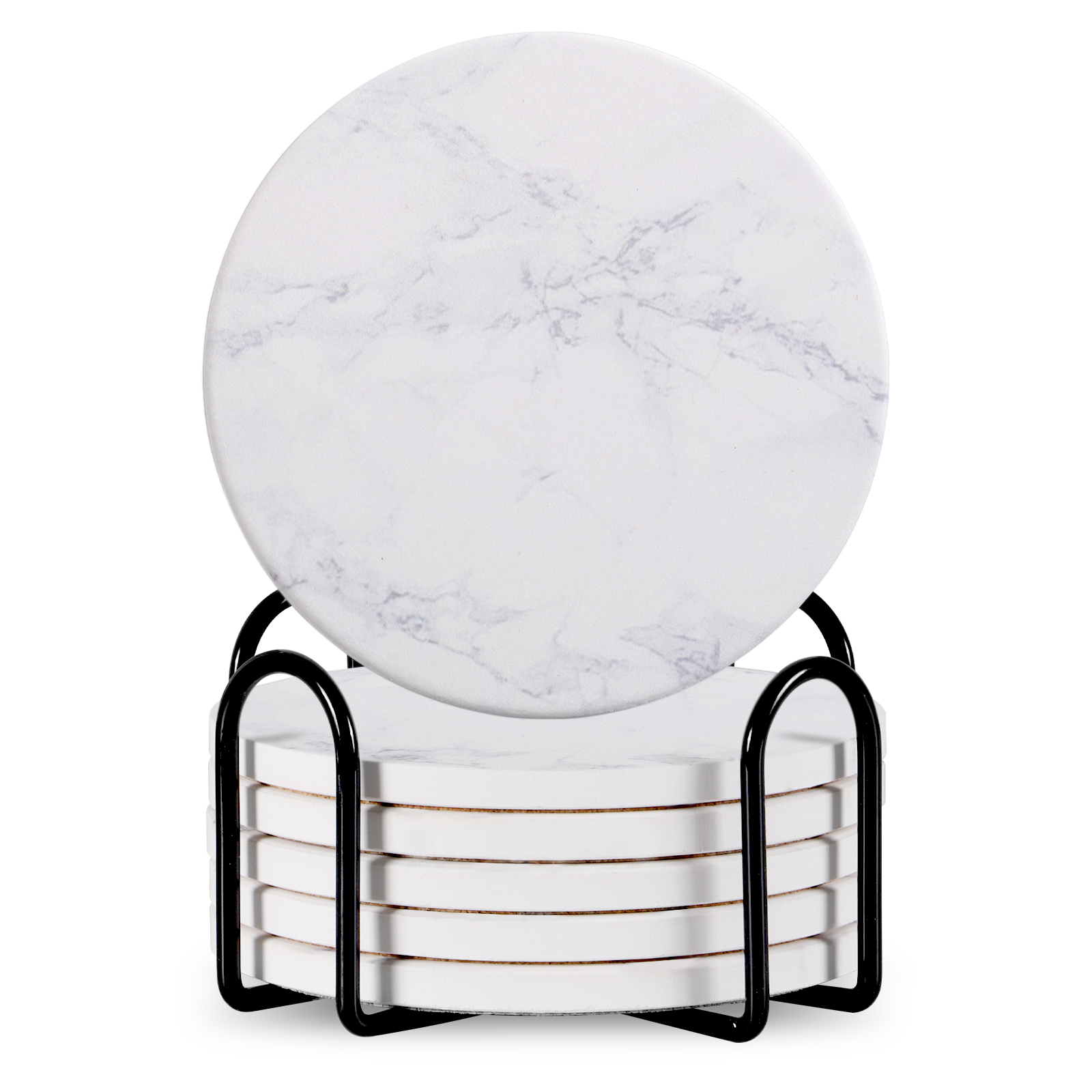 Marble-Look Coaster Set