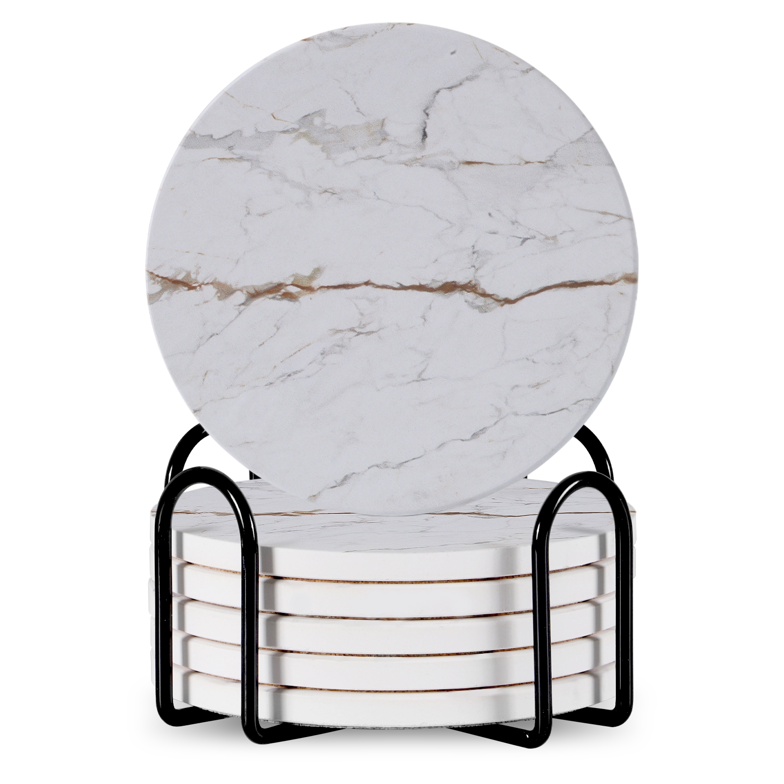 Marble-Look Coaster Set
