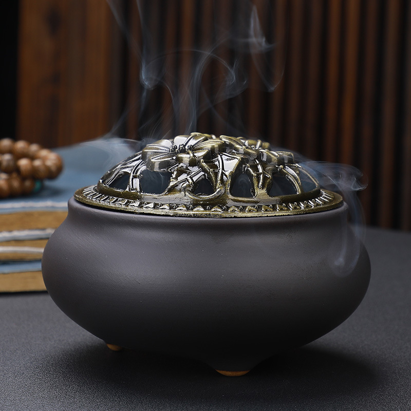 Teal Incense Burner